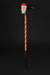 Santa Claus Christmas Walking Cane Candy Stick, Hand Carved