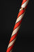 Wooden Candy Walking Cane Christmas, Hand Painted Red White