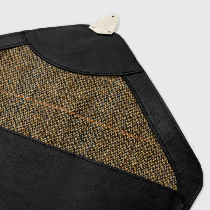 Laptop Sleeve MacBook Leather, Black - Vintage Pattern - Model M