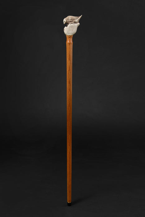 Antique cane with vintage bird motif
