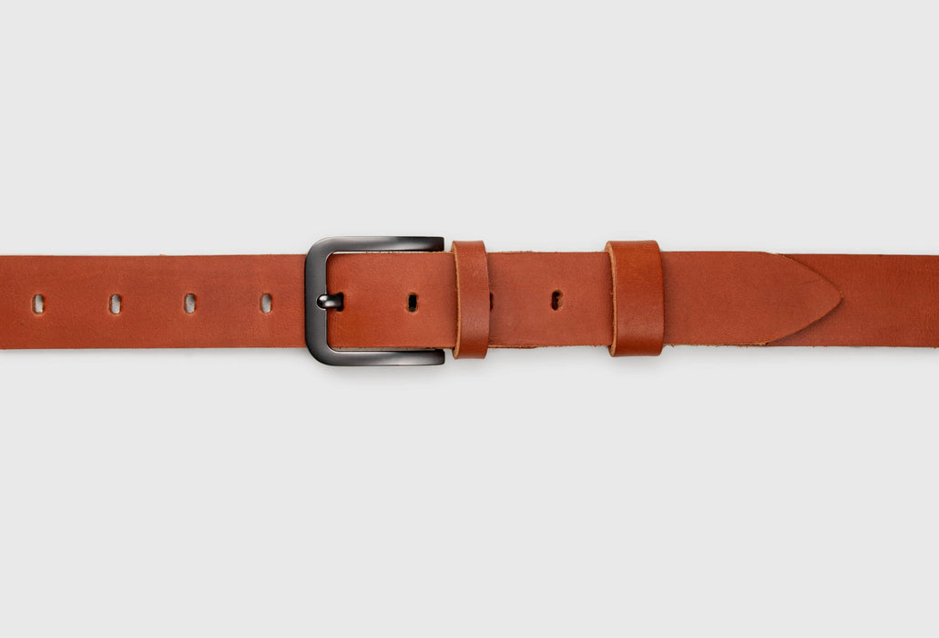 Handmade Brown Leather Belt For Men, Genuine Leather Belt