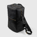 Black Leather Men's Backpack