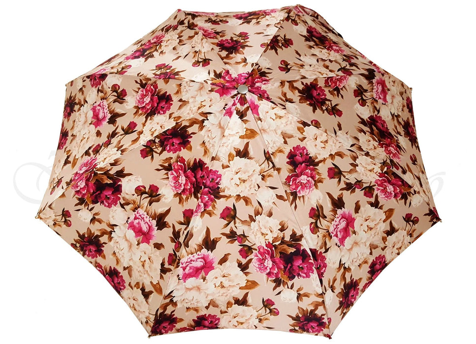 Stylish women's umbrella with unique floral motifs