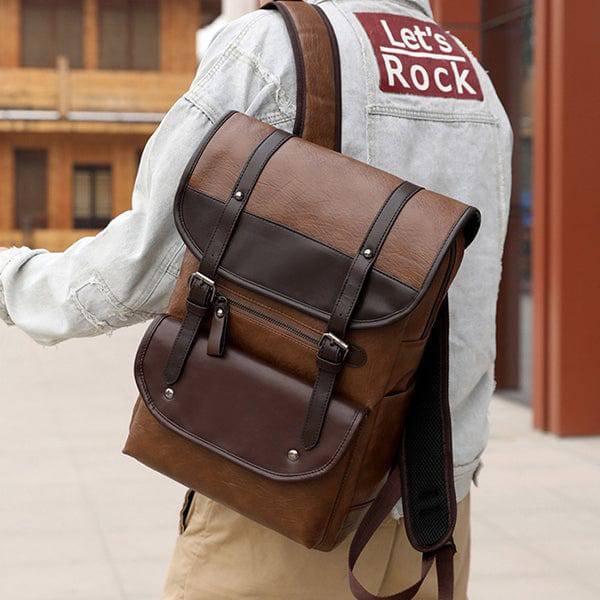 Classic Stylish Leather Backpack