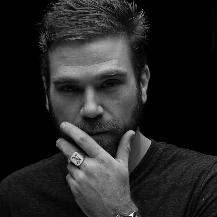 Men’s Initials Signet Ring Handmade Square 