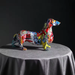 Modern Colorful Dachshund Dog Figurine