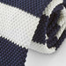 Navy Blue and White Square Knit Tie for Classy Men