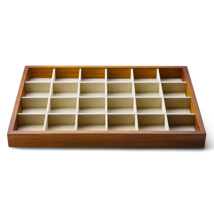 High-quality solid wood jewelry storage display tray