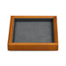 Stylish square wood jewelry display tray