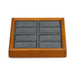 Square wood jewelry storage tray with versatile design