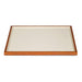Jewelry display tray with white microfiber lining