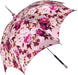 Pink Floral Patterned Parasol - Stylish Sun Umbrella with Beautiful Pink Flowers