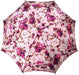 Pink Floral Patterned Parasol - Stylish Sun Umbrella with Beautiful Pink Flowers