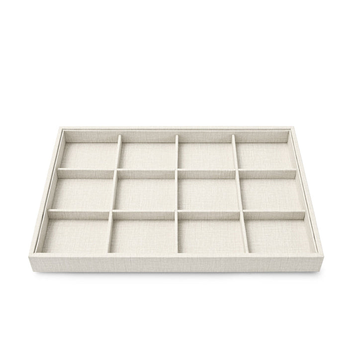 PU leather tray for organizing and displaying jewelry