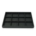 PU leather jewelry storage tray with stackable design