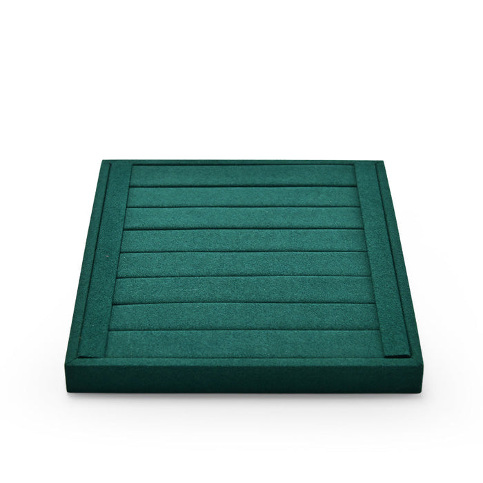 Vibrant green metal tray for jewelry