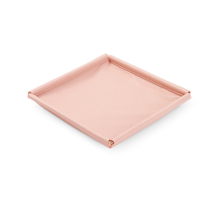 High-quality pink leatherette jewelry tray