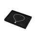 Soft microfiber jewelry display tray in black