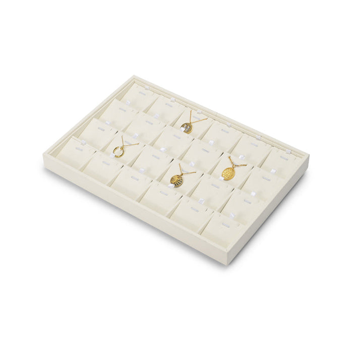 Stylish new combination beige jewelry tray