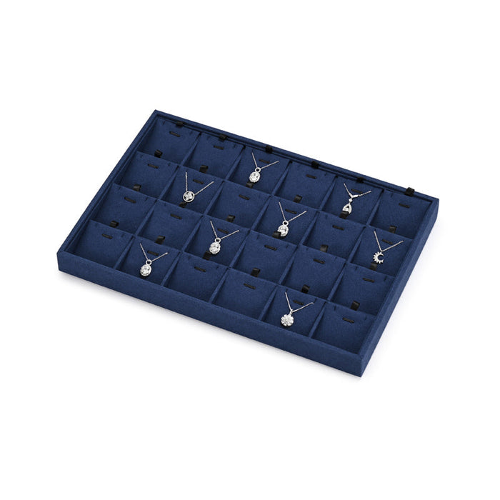 Stylish new combination blue jewelry tray