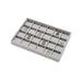 Versatile gray microfiber jewelry organizer tray