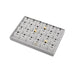 Gray microfiber tray for jewelry display