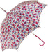 Pink Roses Parasol - Elegant Umbrella with Pink Leather Handle