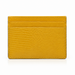 Personalized orange Italian lizard pattern leather card holder