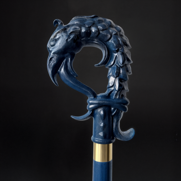 Canne de marche Phoenix marron, design en bois