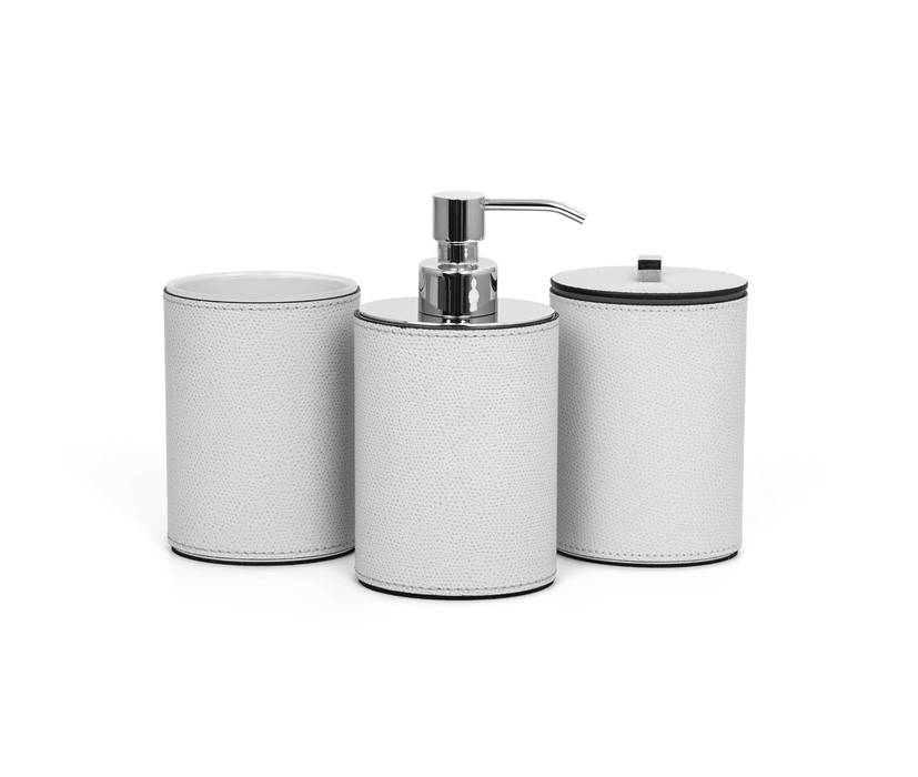 Stylish minimalistic oval bathroom set with elegant touch