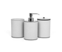 Stylish minimalistic oval bathroom set with elegant touch