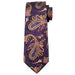 Purple Gold Paisley Silk Tie for Classy Men