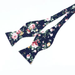 Purple Floral Silk Self-Tie Bow Tie for Classy Men