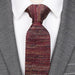 Red Knitted Tie for Men - Elegant Accessory for Formal and Casual Occasions