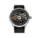 Handmade Steampunk Graphite Skeleton Watch for Men