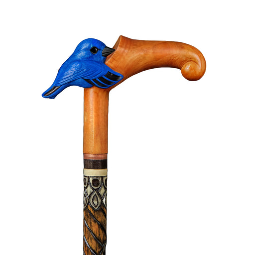 Colibrí Wooden Walking Cane For Ladies, Hummingbird Сane