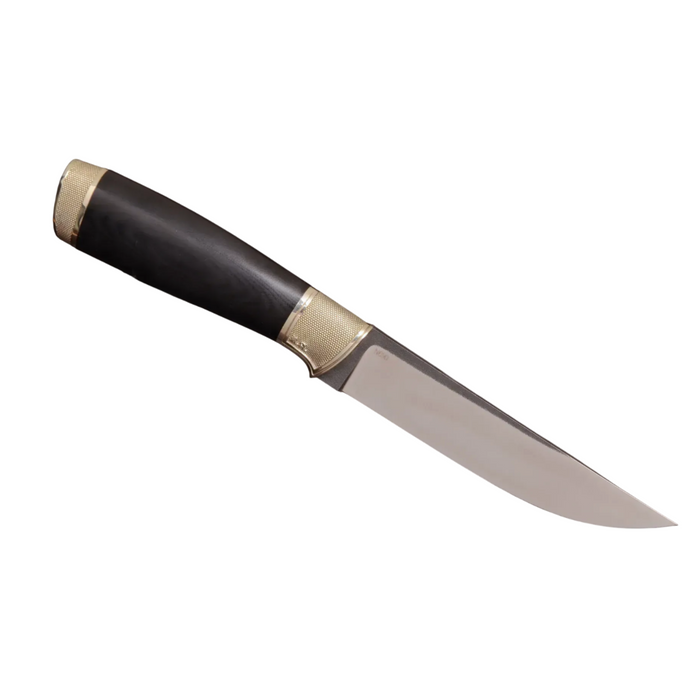 Couteau en acier Damas avec manche en bois hybride époxy rouge