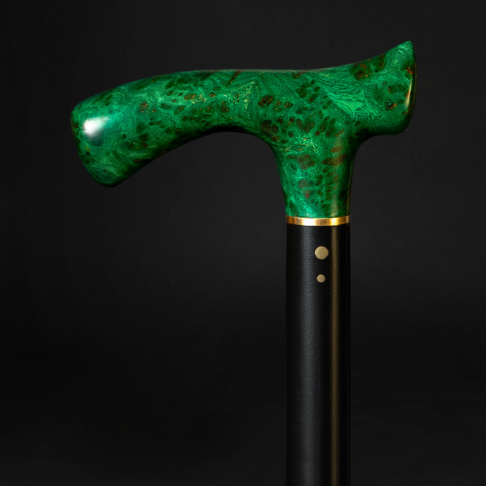 Stylish Exotic Burl Wood Walking Cane – Elegant Fashion Accessory