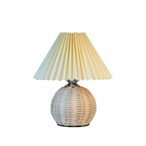Cozy Designer Hand-Woven Bamboo Table Lamp
