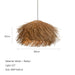 Boho Designer Hand-Woven Rattan Pendant Chandelier