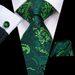 Classy Men Blue & Gold Floral Silk Tie