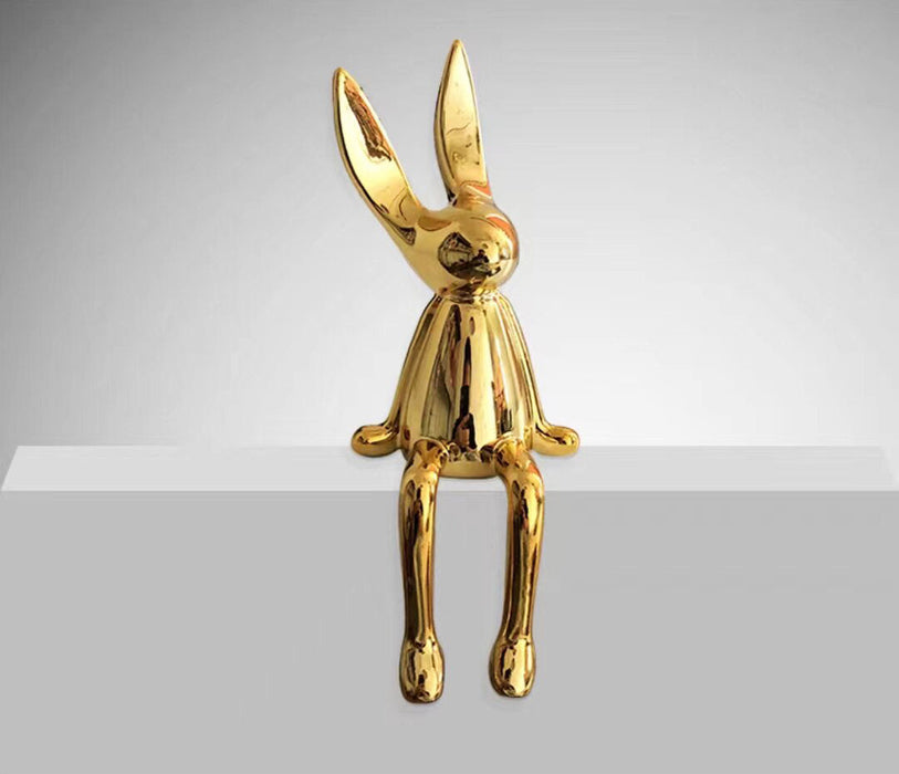 Exquisite Rabbit Resin Statue Realistic