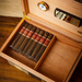 Luxury Cedar Wood Cigar Humidor Box – Built-In Hygrometer & Humidifier