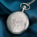 Star & Moon Steampunk Pendant Watch - Gold Blue Sky Quartz Clock