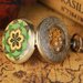 Bronze Full Hunter Pocket Watch - Arabic Dial Hand Wind Vintage Gift