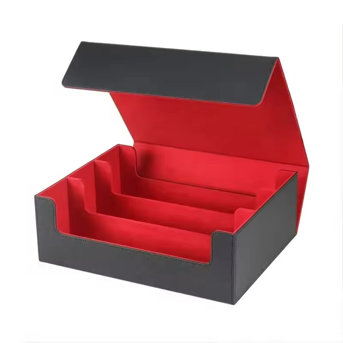 PU Leather Trading Card Storage Box – Holds 1800+ Cards