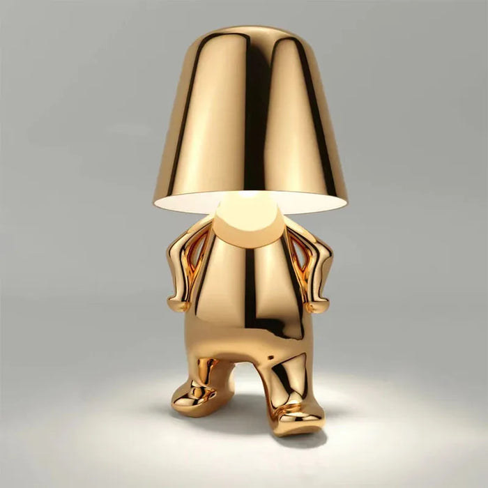 Stylish Whimsical Luxury Designer Golden Table Lamp