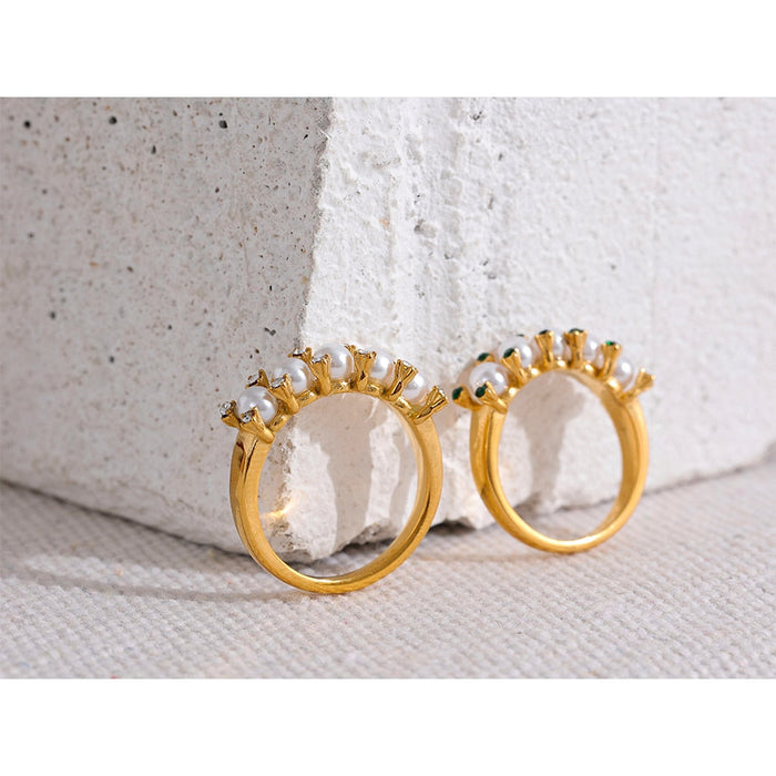 Chic Stylish Design Golden Ring