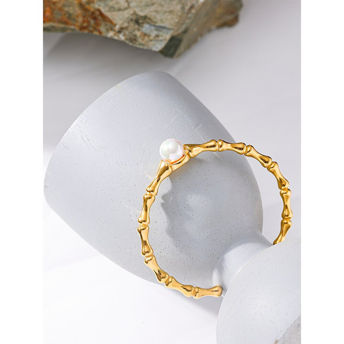 Fashionable Golden Bracelet with Pearl