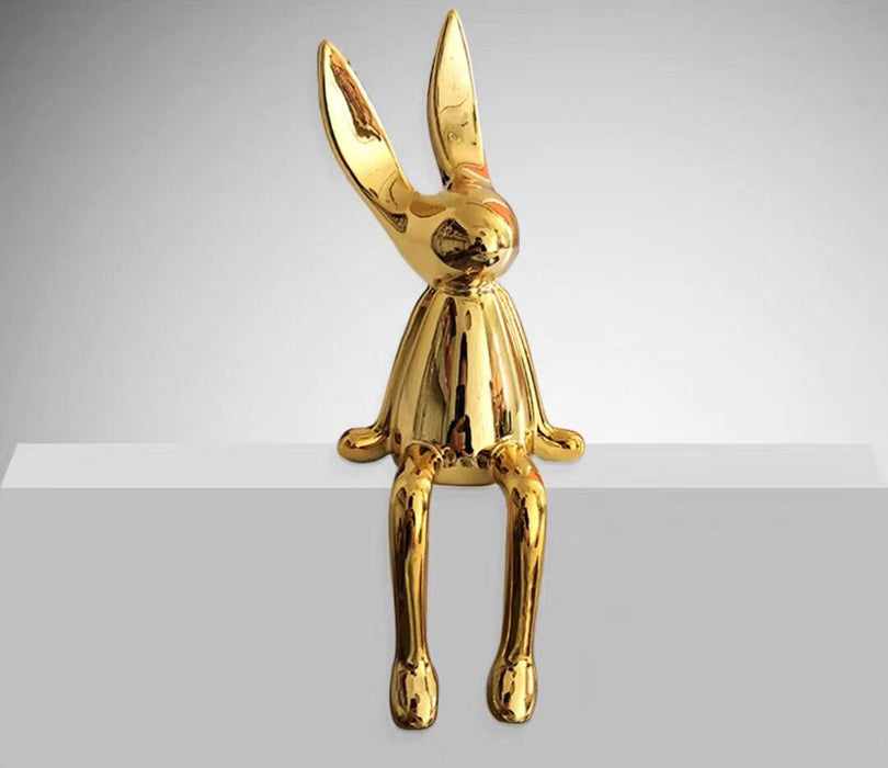 Exquisite Rabbit Resin Statue Realistic